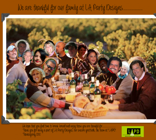 Happy Thanksgiving from LA Party Designs